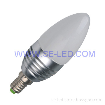 3W E14 High Flux Cool White Long Lifespan LED Candles